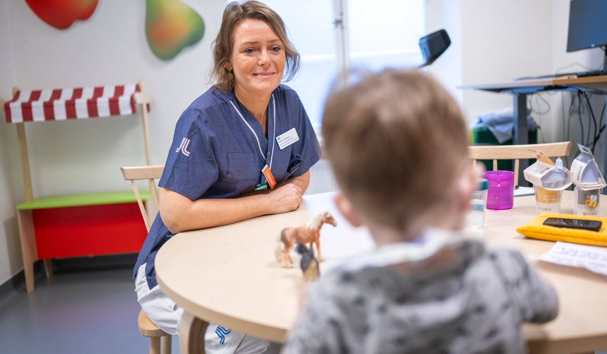 Verksamhetsbilder på logopedkliniken