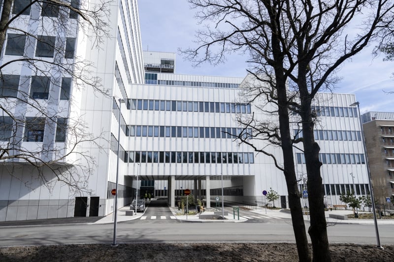 Danderyds sjukhus - infart till Ryggradsvägen 8