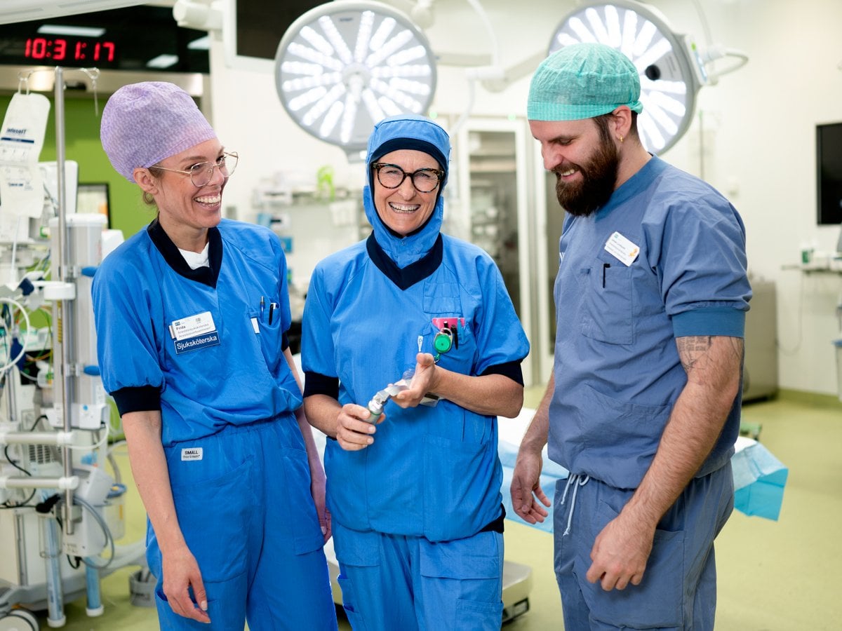 Bilder tagna i samband med en rekryteringsinsats på Anestesin