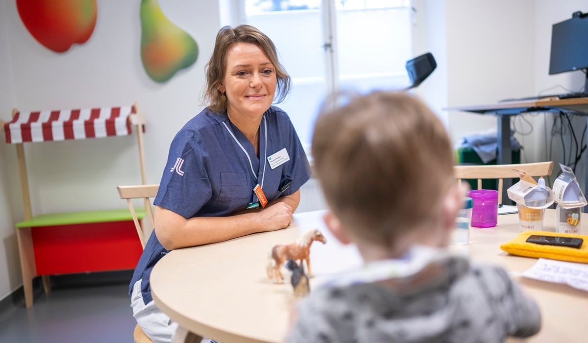 Verksamhetsbilder på logopedkliniken