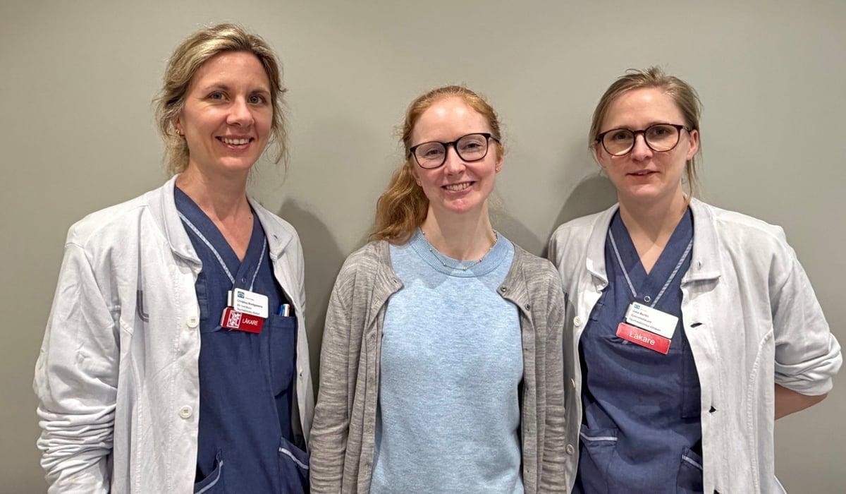 Kvinnor som arbetar på njurmedicin. De arbetar på DS, Löwenströmska sjukhuset och i Norrtälje.