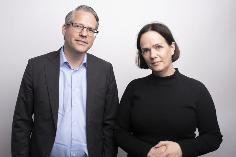 Andreas Henriksson och Caroline Hällsjö Sander