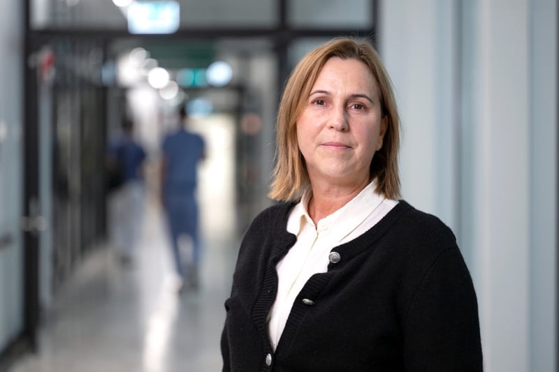 Porträtt av Corinne Pedroletti, chefläkare på Danderyds sjukhus