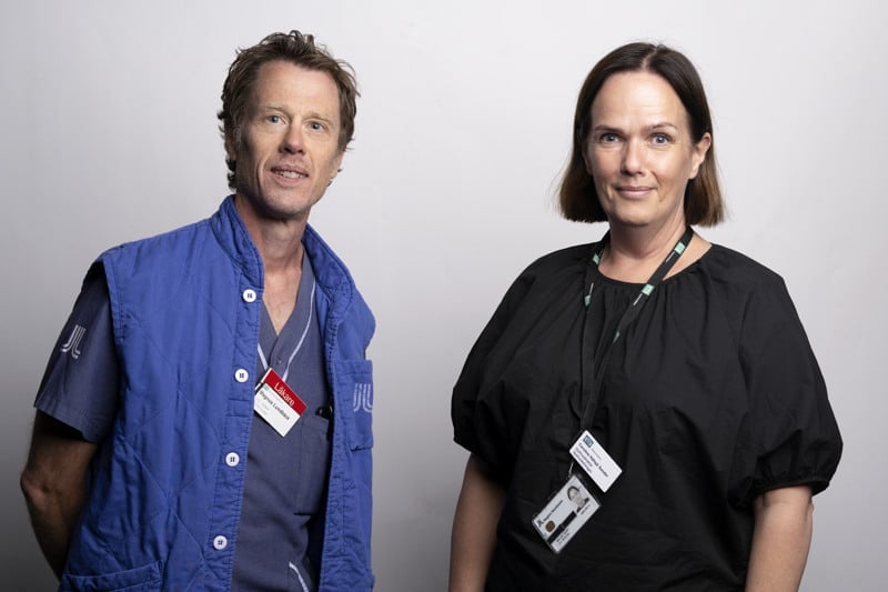 Magnus Lundbäck och Caroline Hällsjö Sander