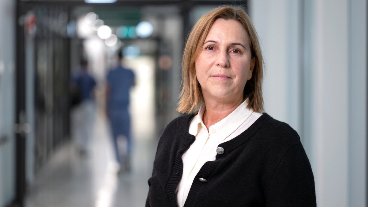 Porträtt av Corinne Pedroletti, chefläkare på Danderyds sjukhus